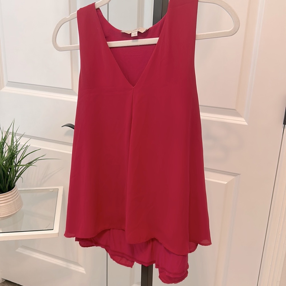Pretty in pink loft swing back tank
